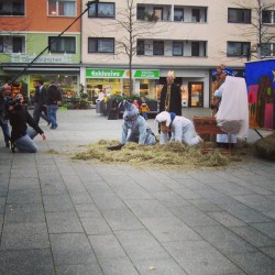 Maternusplatz, Rodenkirchen, Köln, Weihnachten, Weihnachtskrippe, TV, Film, Fernsehen
