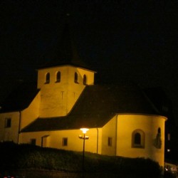 Kapelle in Rodenkirchen bei Nacht, Köln-Rodenkirchen