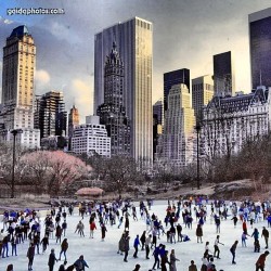 New York, NY, Big Apple, Archtiektur, Central Park, Schlittschulaufen, Eislaufen