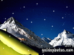 Galtür, Alpen, Nacht, Weihnachten, Weihnachtskarte