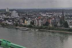 Rhein, Autobahnbrücke, Köln-Rodenkirchen