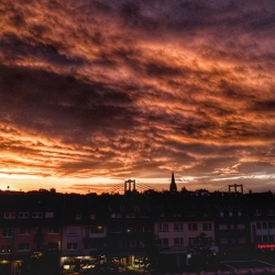 Sonnenuntergang, Köln-Rodenkirchen